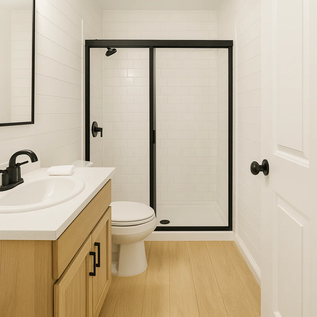 Pine Nordic White Bathroom